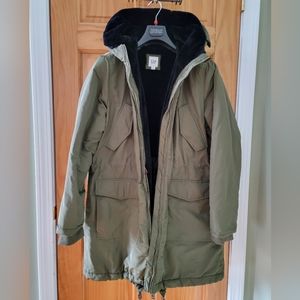 Women's GAP Faux Fur Winter Parka, Size XL